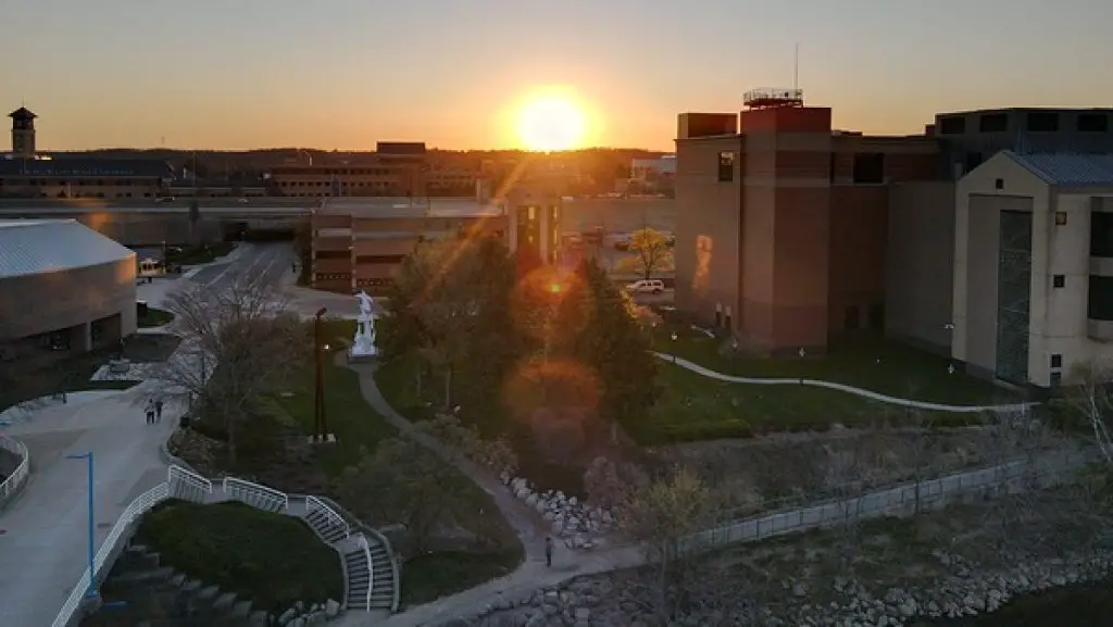 DJI air 2s captured image during sunset