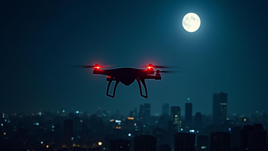 flying drones at night