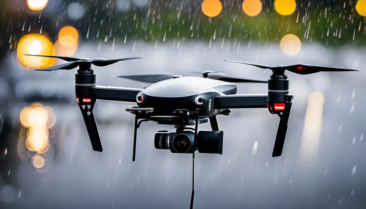 rain on drones
